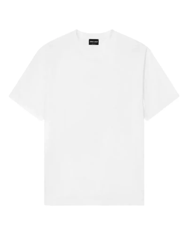 Giorgio Armani T-Shirt mit rundem Ausschnitt - Weiß Weiß