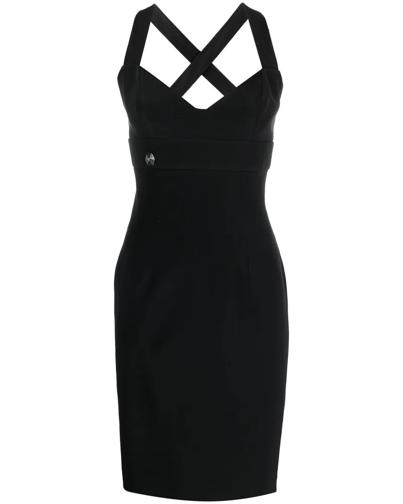 Philipp Plein Minikleid aus Seide - Schwarz Schwarz