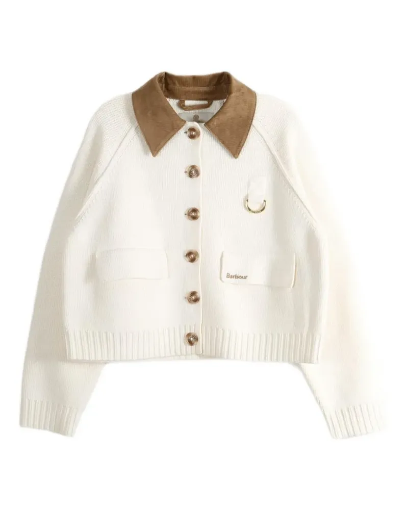 Barbour Alverstone knitted cardigan - Nude Nude