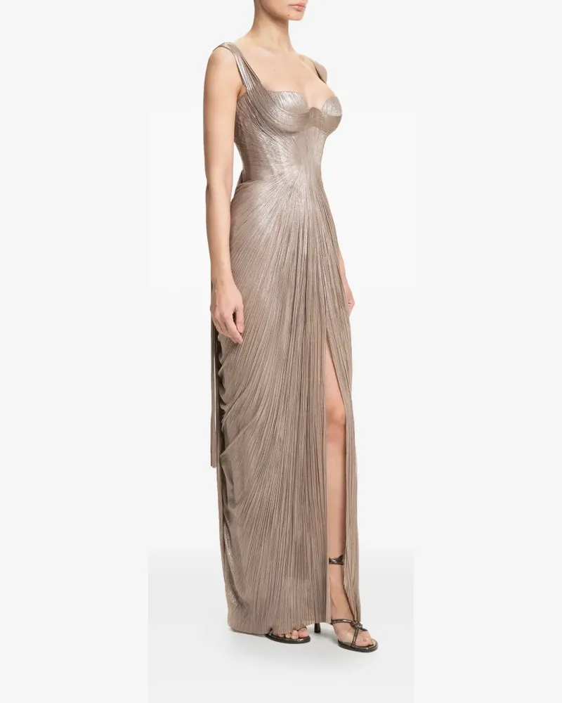 Maria Lucia Hohan Anais Maxikleid mit Falten - Nude Nude