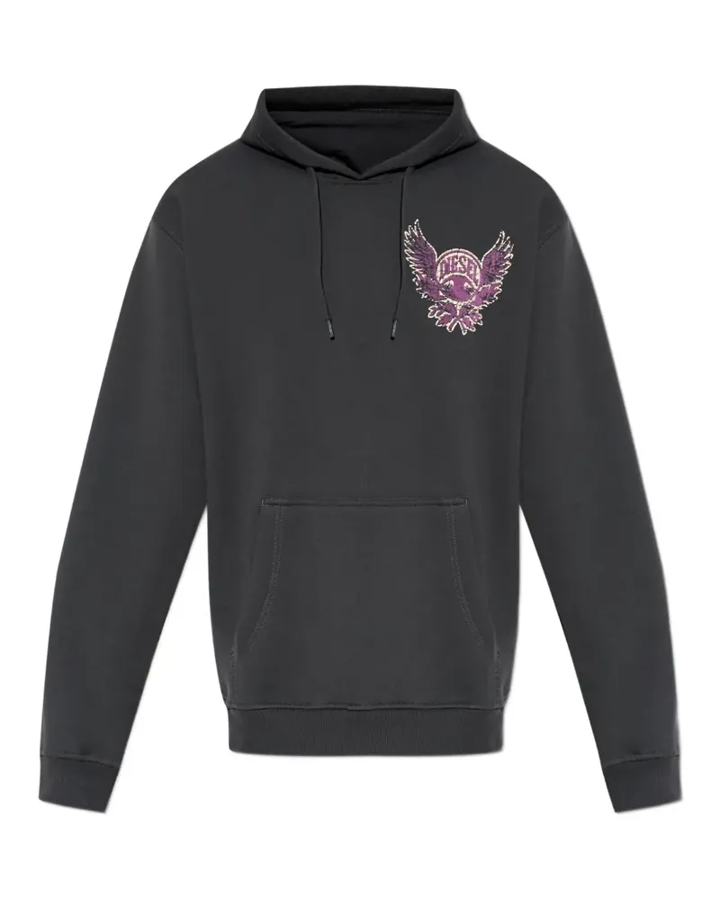 Diesel Hoodie mit grafischem Print - Grau Grau
