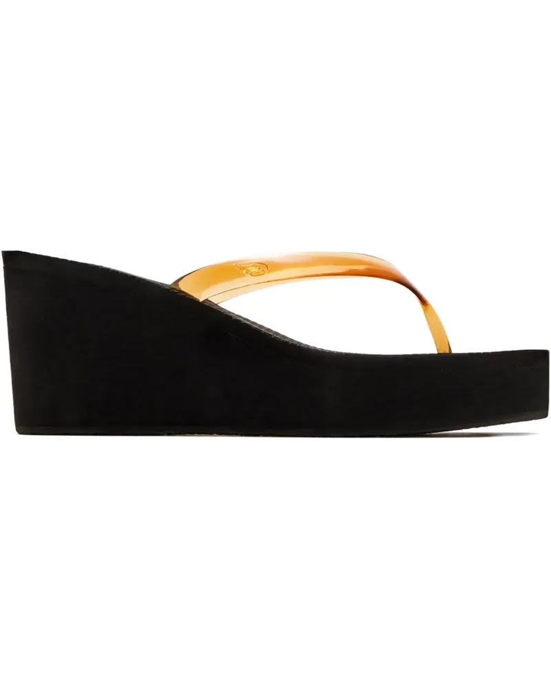 Ancient Greek Sandals Etheria Pantoletten mit Plateau - Braun Braun