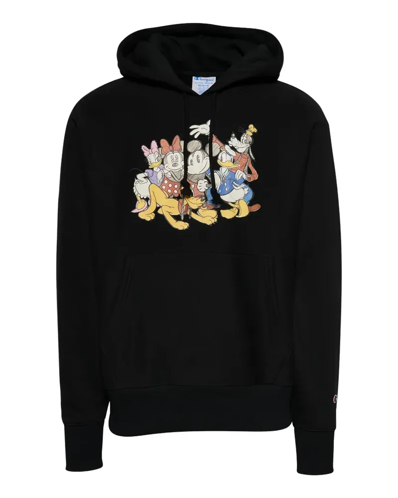 Champion x Disney Mickey & Friends Hoodie - Schwarz Schwarz
