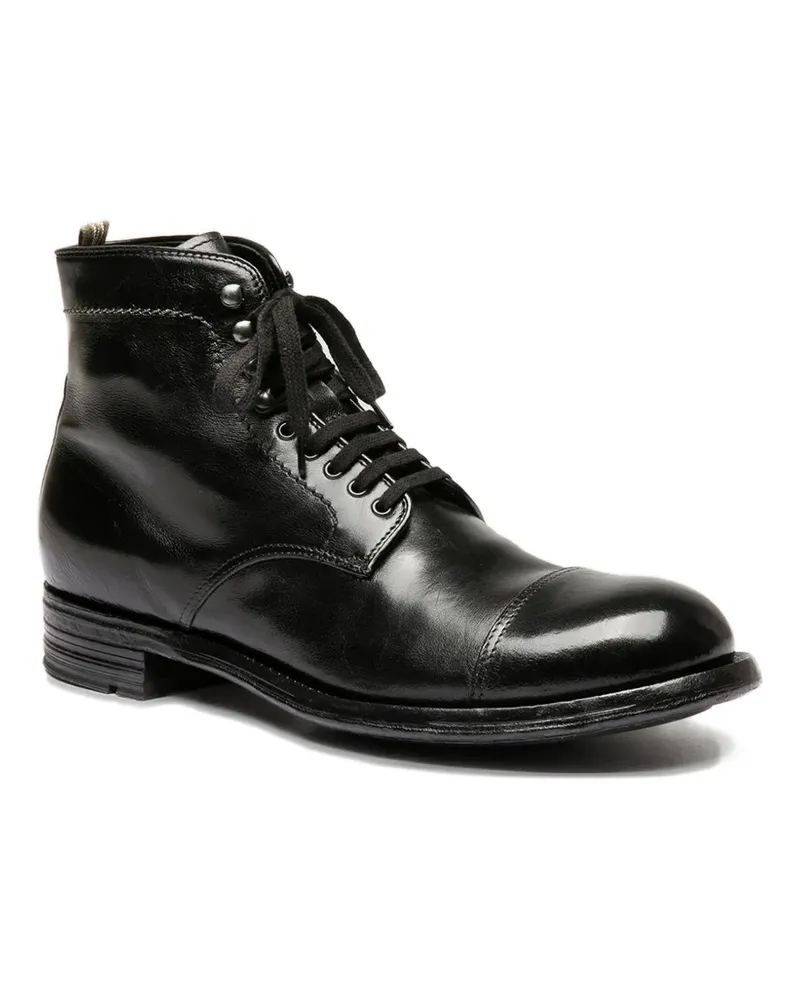 Officine Creative Italia Admiral lace-up leather shoes - Schwarz Schwarz