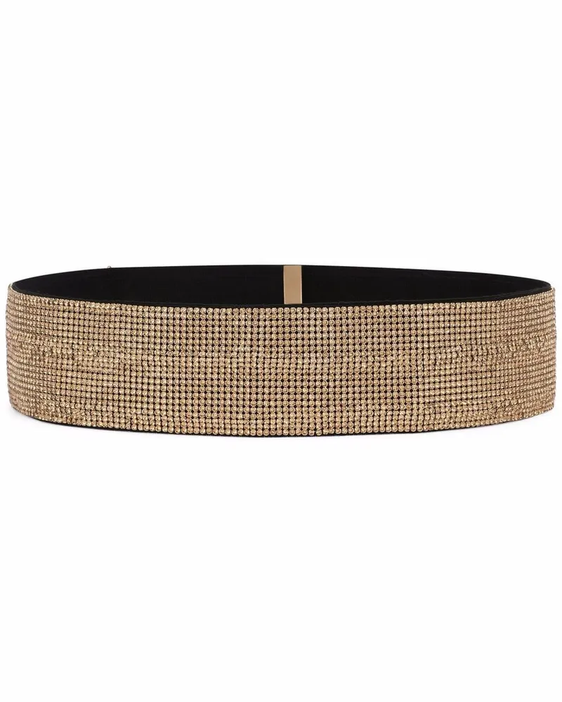 Dolce & Gabbana Gürtel mit Kristallen - Gold Gold