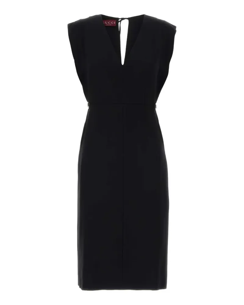 Gucci V-neck midi dress - Schwarz Schwarz