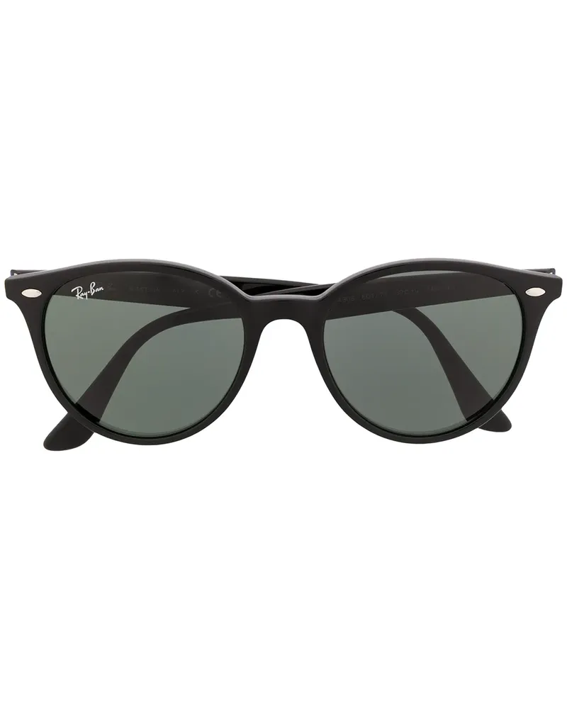 Ray Ban Sonnenbrille mit rundem Gestell - Schwarz Schwarz