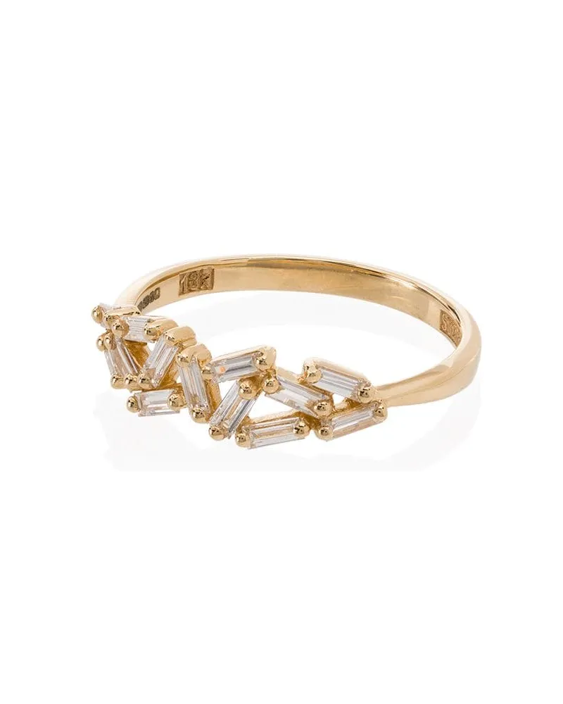 Suzanne Kalan 18kt 'Cluster' Goldring mit Diamanten Gold