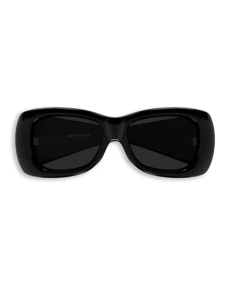 Saint Laurent rectangle-frame sunglasses - Schwarz Schwarz