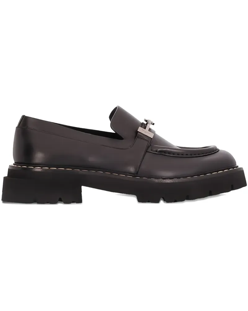 Ferragamo Loafer mit Gancini-Spange - Schwarz Schwarz