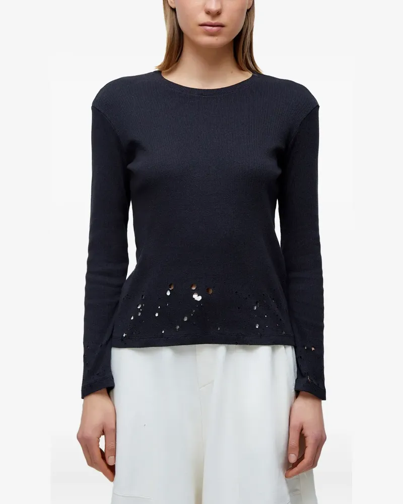 Osklen Ausgefranstes Oberteil - Schwarz Schwarz