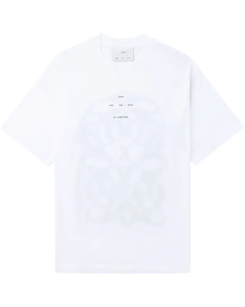 Song For The Mute T-Shirt mit Logo-Print - Weiß Weiß