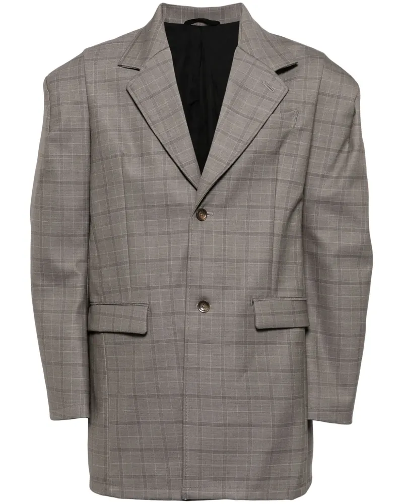Doublet Wollsakko mit Schulterpolstern - Braun Braun