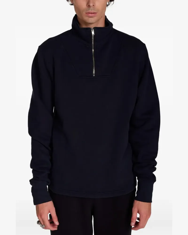 LES TIEN panelled zip-up sweater - Blau Blau