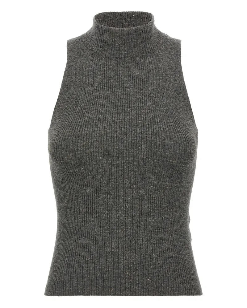 Brunello Cucinelli Geripptes Top - Grau Grau