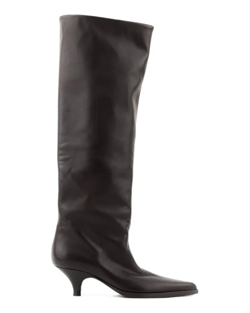 Elena Iachi Kniehohe Sharp Stiefel - Braun Braun
