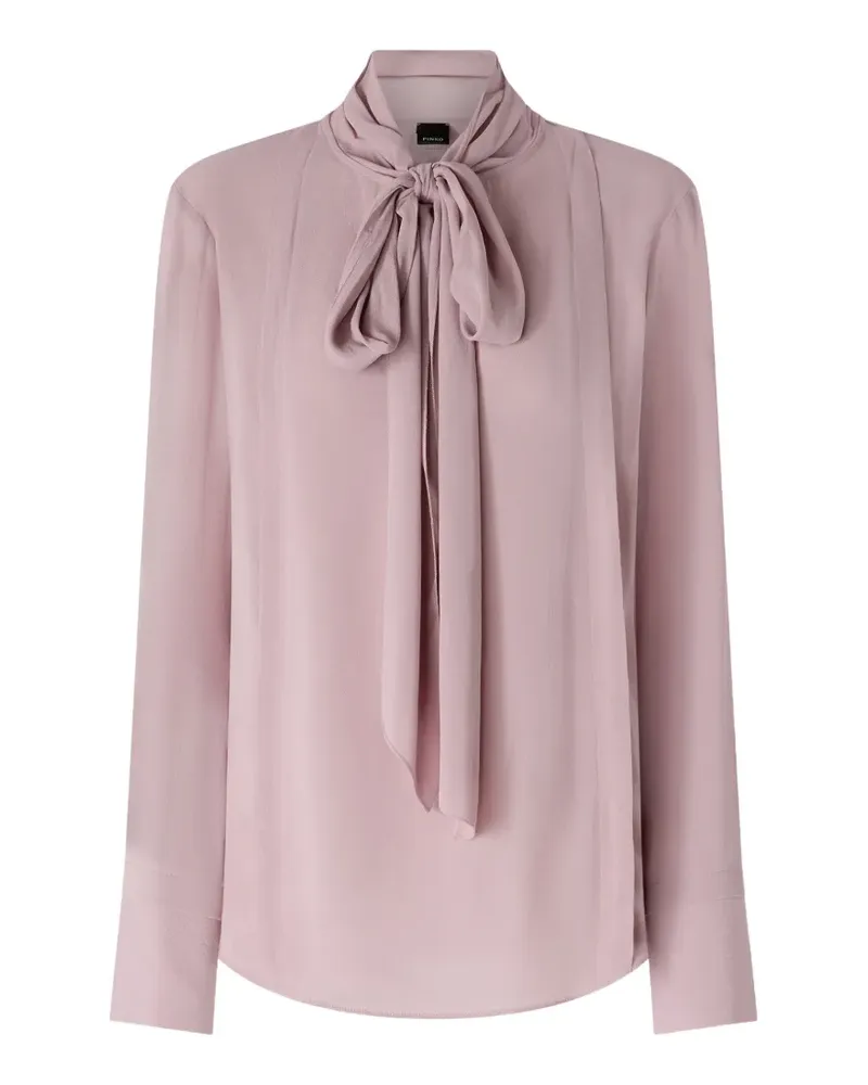 Pinko Bluse mit Schärpenkragen - Rosa Rosa