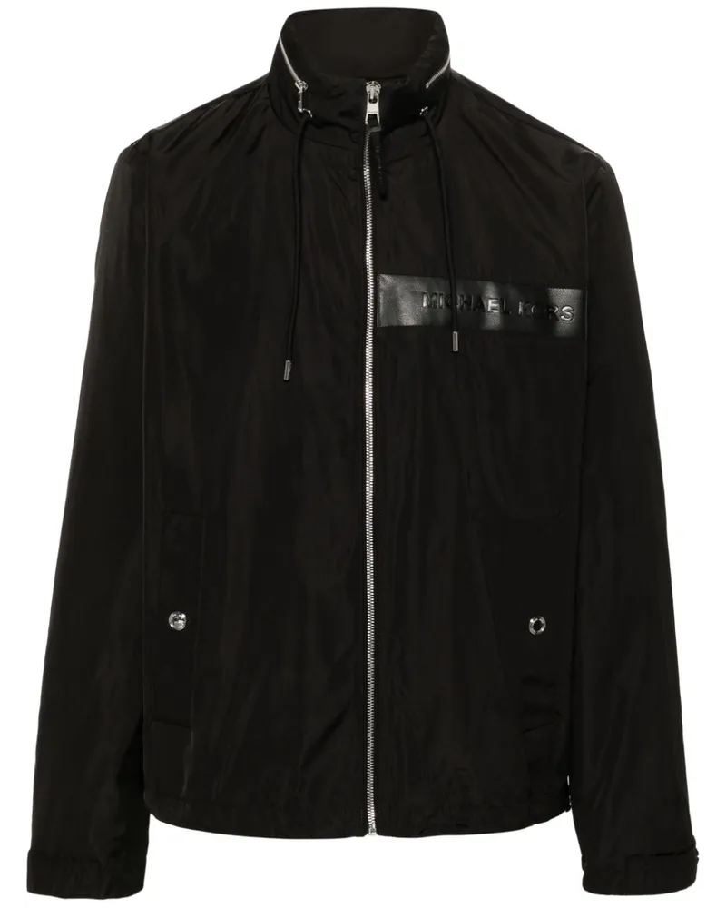 Michael Kors Windbreaker mit Logo-Prägung - Schwarz Schwarz