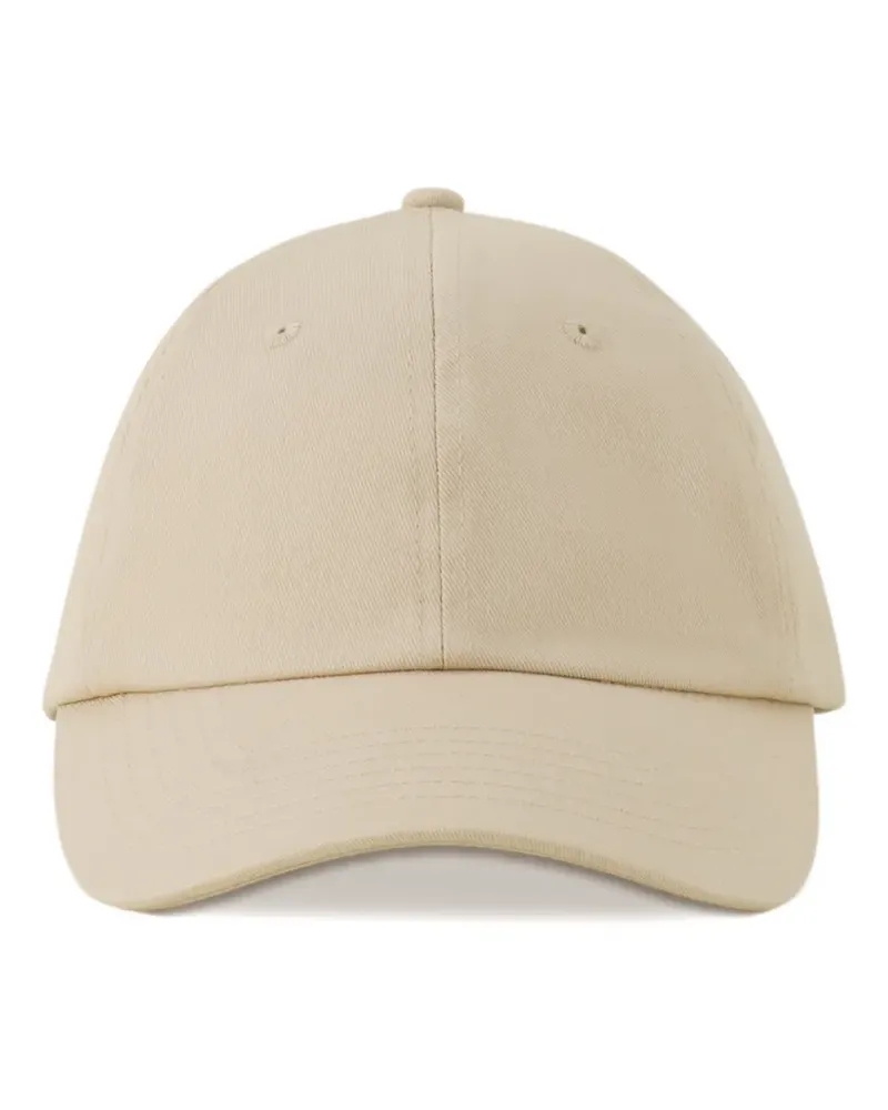 Lanvin Baseballkappe mit Logo-Patch - Nude Nude