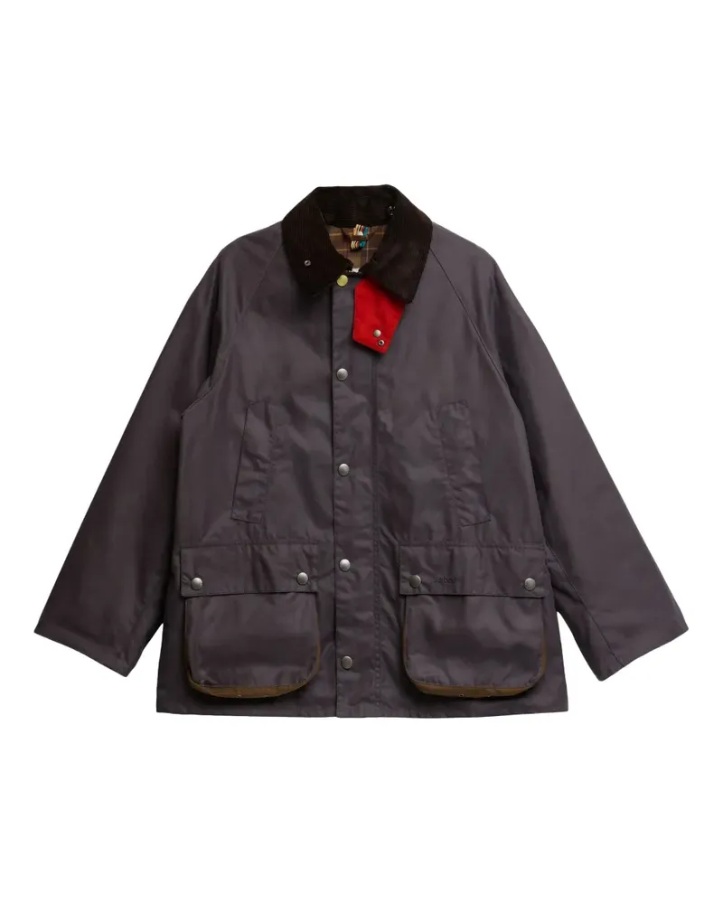Paul Smith corduroy-collar pocketed jacket - Grau Grau
