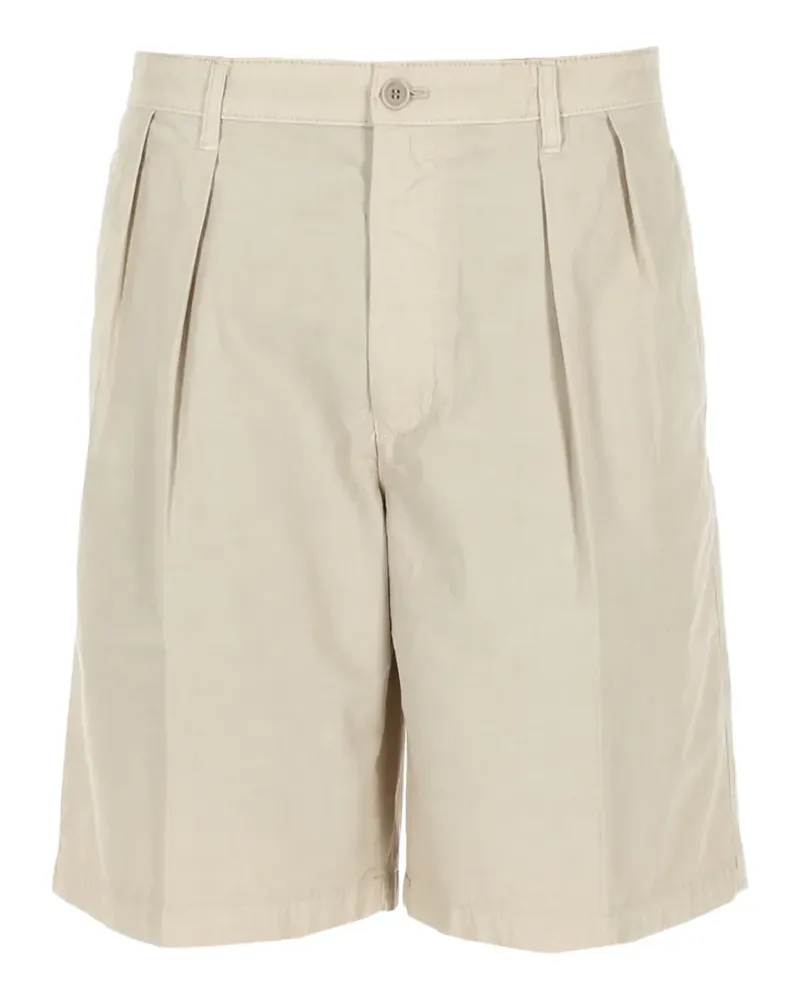 ASPESI pleated cotton shorts - Nude Nude