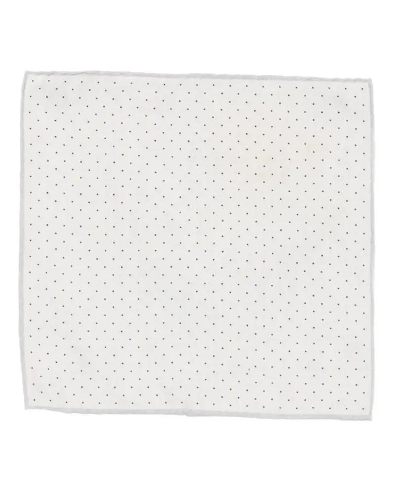 Eleventy Einstecktuch mit Polka Dots - Grau Grau