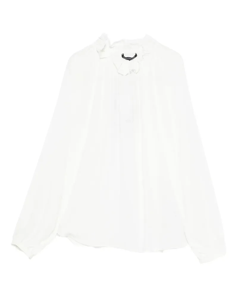 Luisa Cerano Bluse mit Rüschen - Weiß Weiß