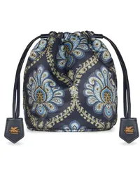 Etro Clutch mit Paisley-Print Blau