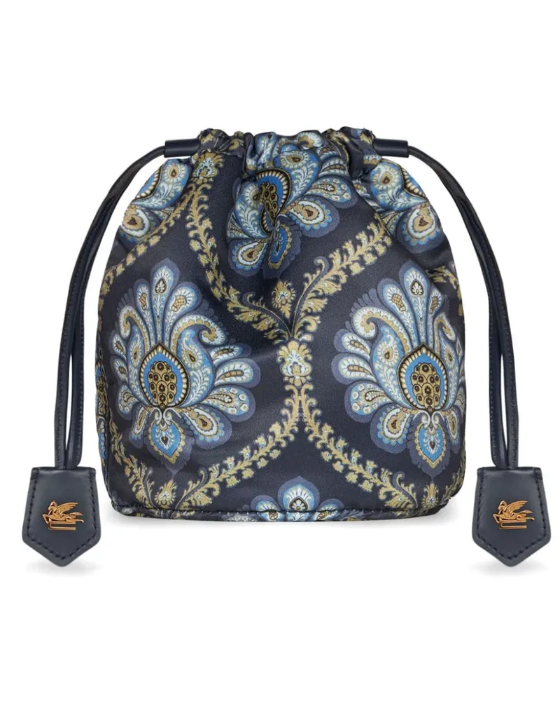 Etro Clutch mit Paisley-Print - Blau Blau