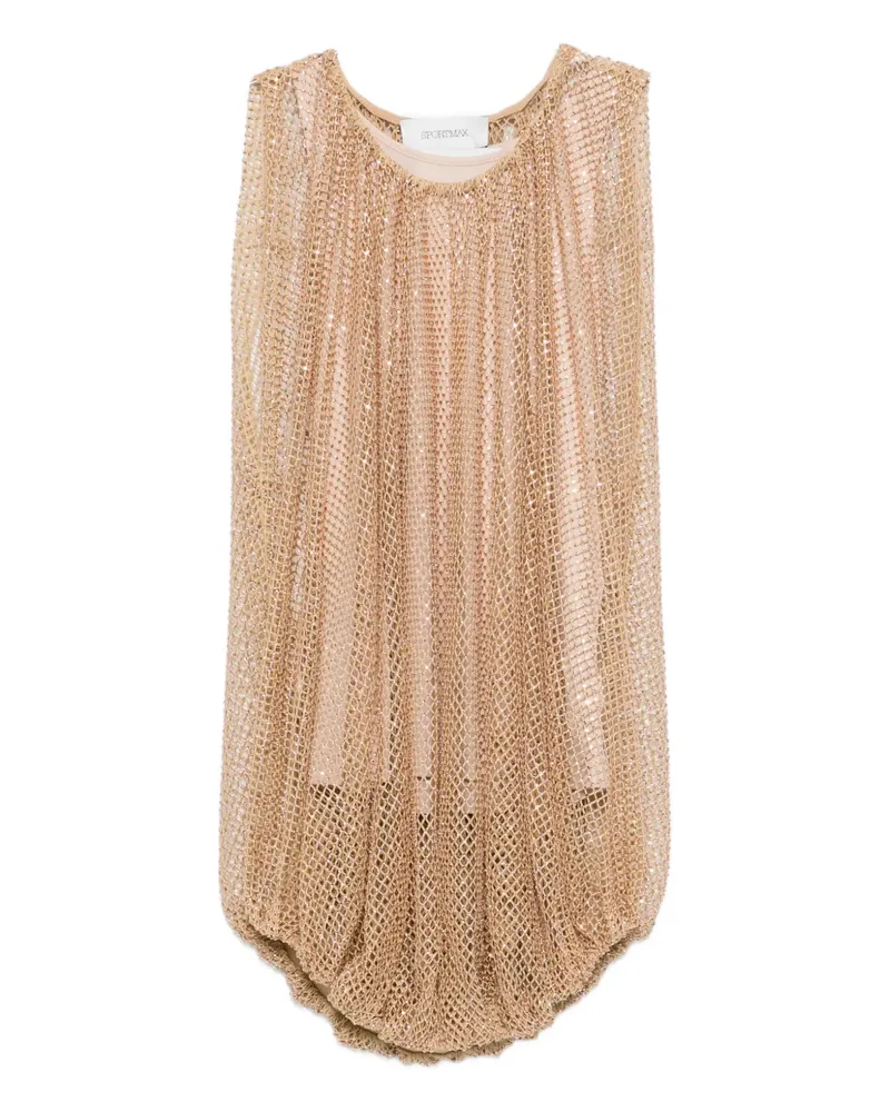 SPORTMAX SPANDO Oberteil mit gerafftem Saum - Nude Nude