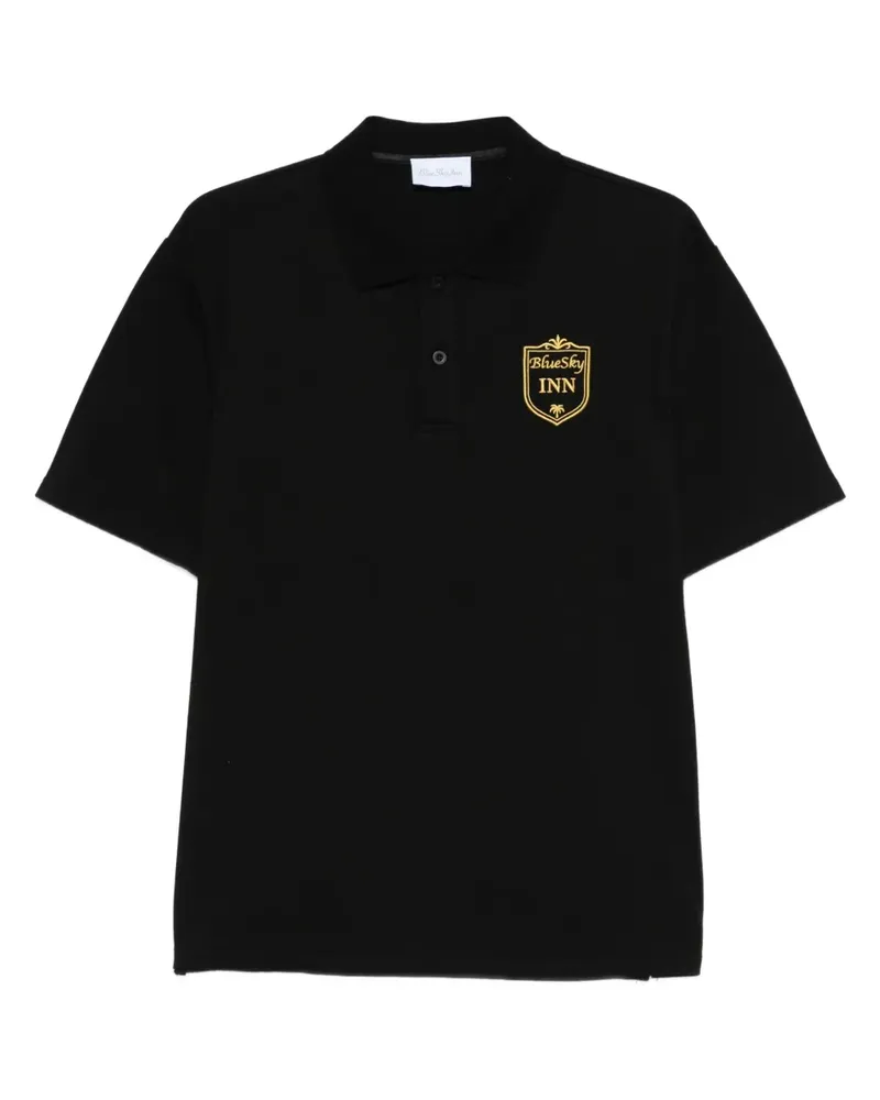 Blue Sky Inn Poloshirt mit Logo-Stickerei - Schwarz Schwarz