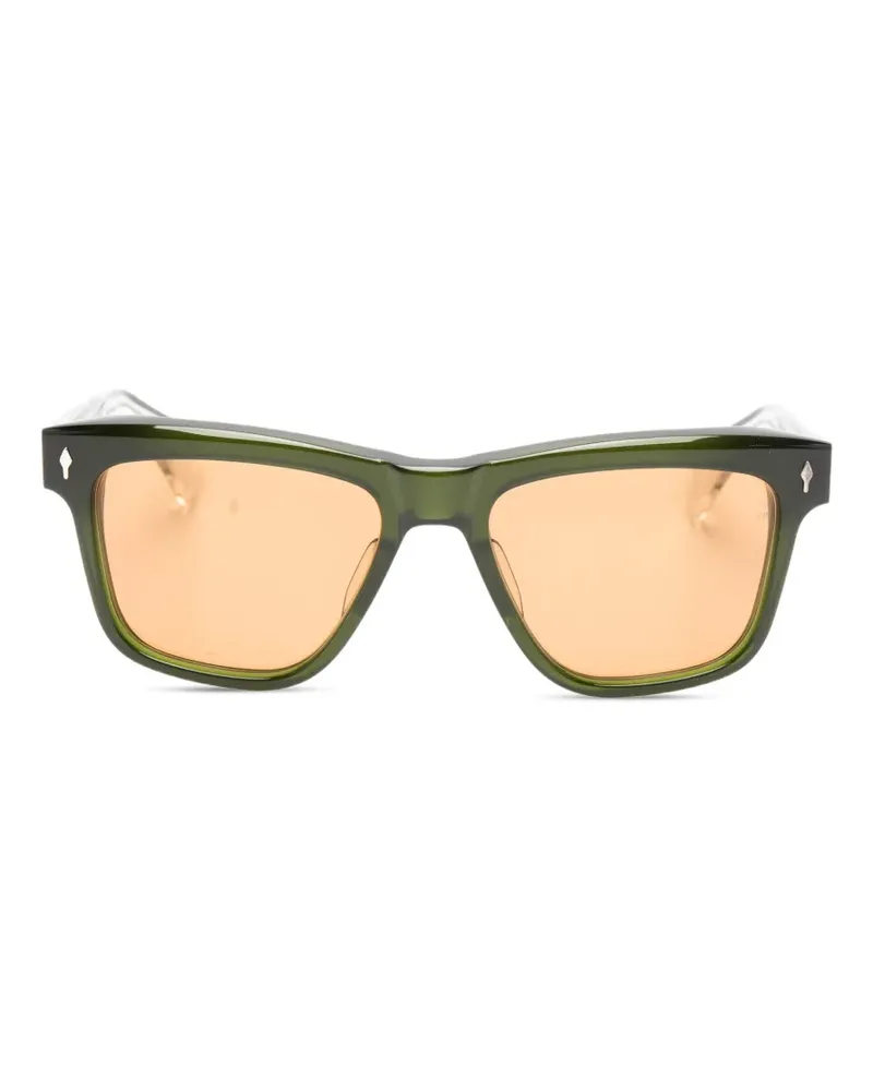 Jacques Marie Mage Sonnenbrille mit eckigem Gestell - Grün Grün