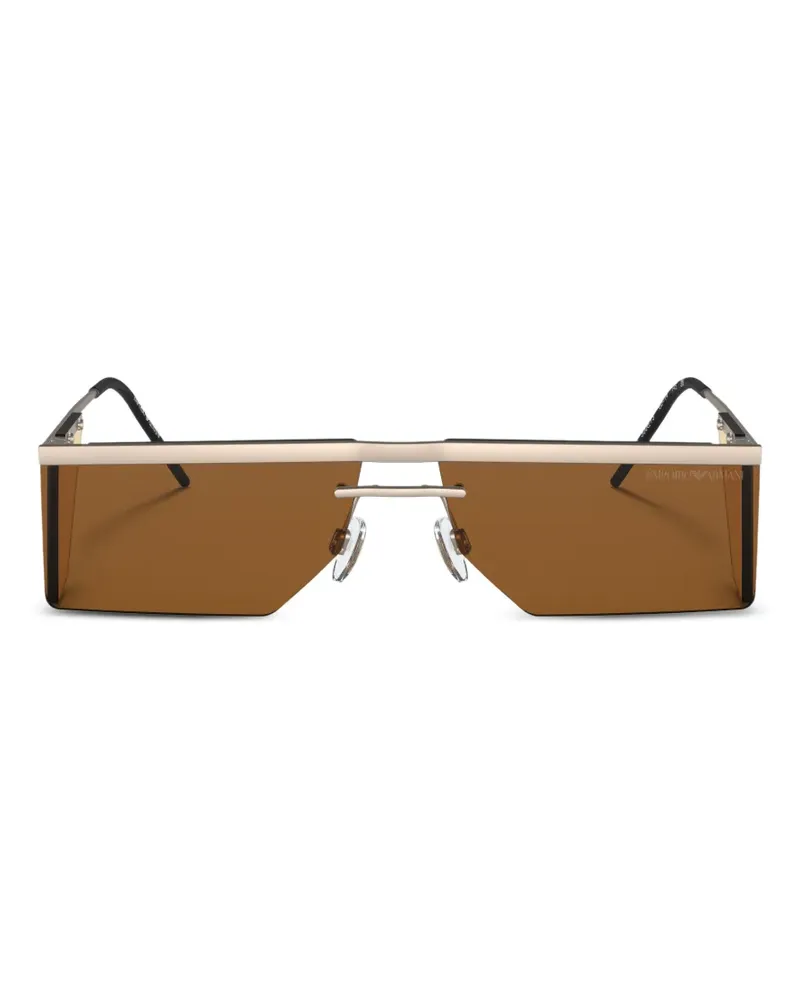 Emporio Armani rectangle sunglasses - Gold Gold
