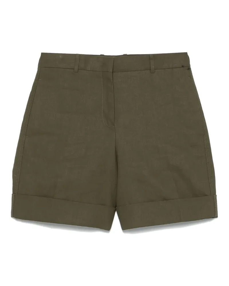 Jil Sander Shorts aus Leinen - Grün Grün