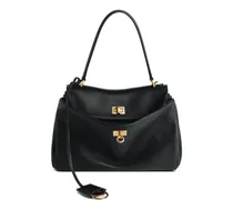 small Rodeo leather tote bag - Schwarz