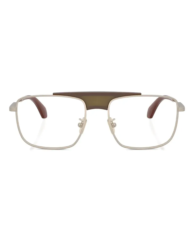Moncler Brille mit eckigem Gestell - Gold Gold