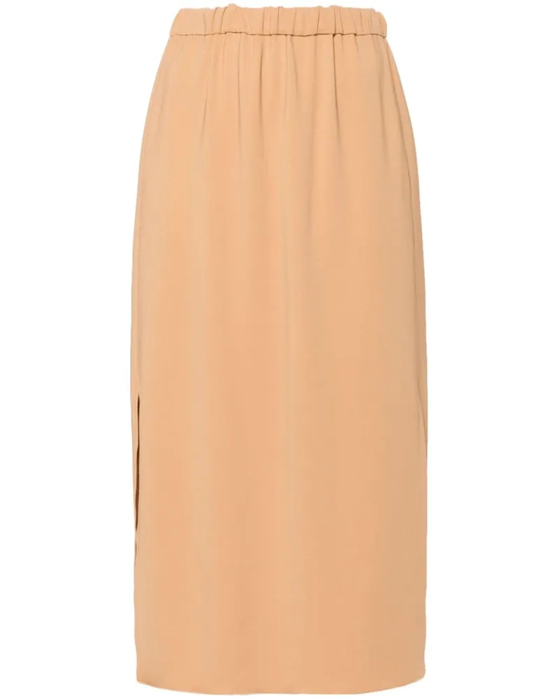 forte_forte Klassischer Midirock - Nude Nude