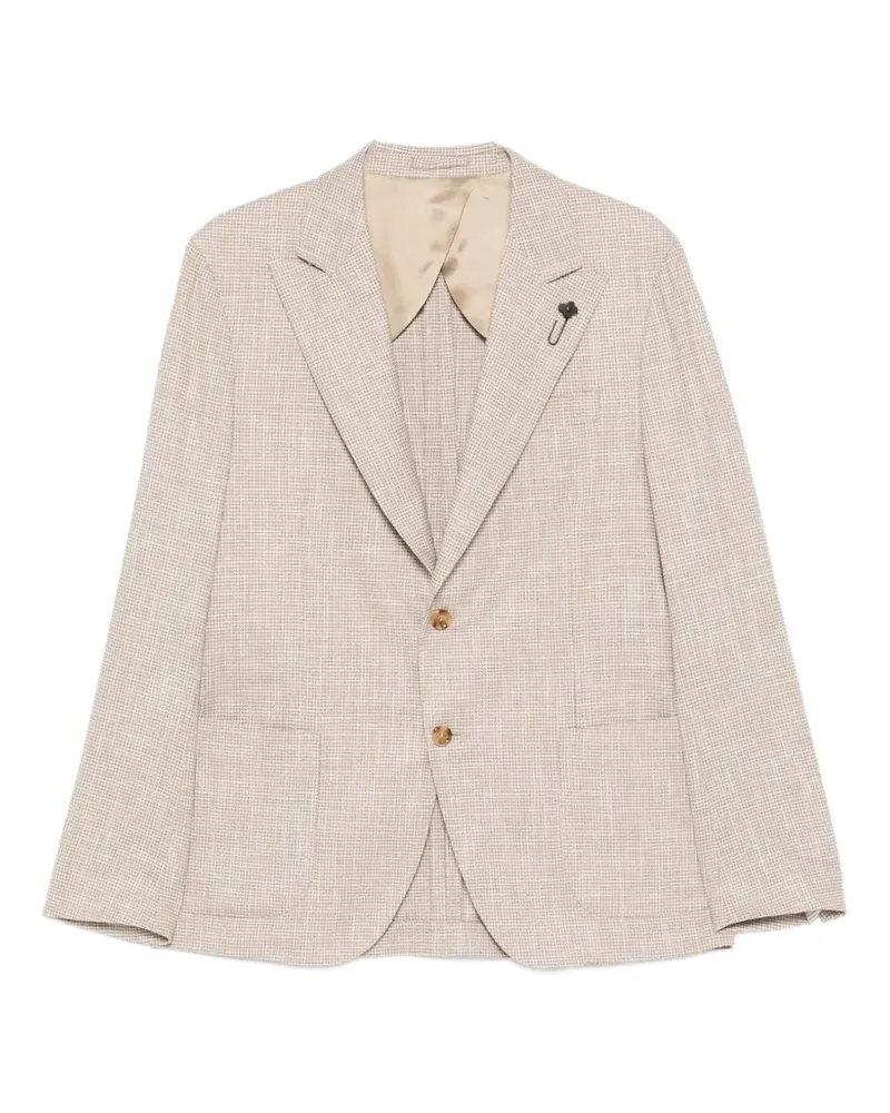 LARDINI Gemusterte Jacke - Nude Nude