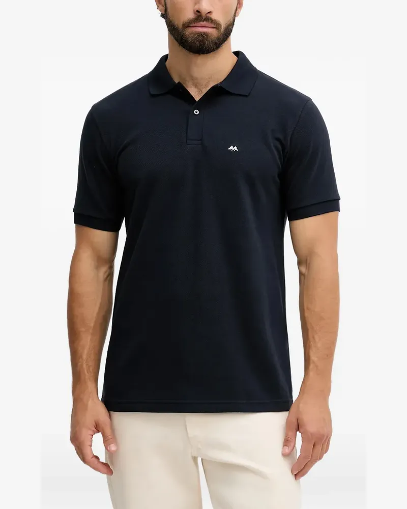Lindbergh Poloshirt mit Logo-Stickerei - Blau Blau
