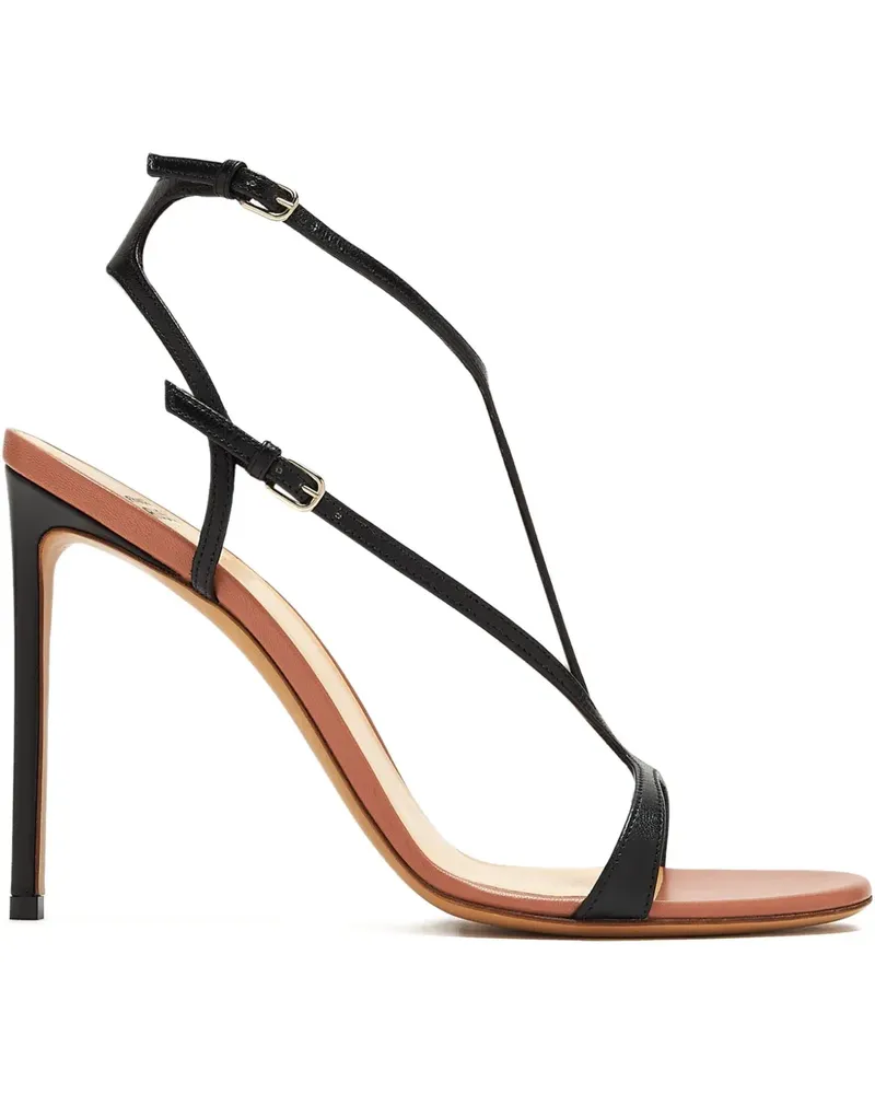 Francesco Russo Sandalen mit hohem Absatz - Schwarz Schwarz