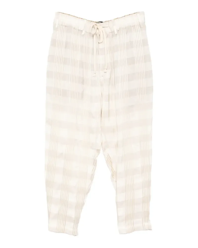 Uma Wang checked pants - Nude Nude