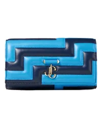 Jimmy Choo Avenue Matelassé-Clutch Blau