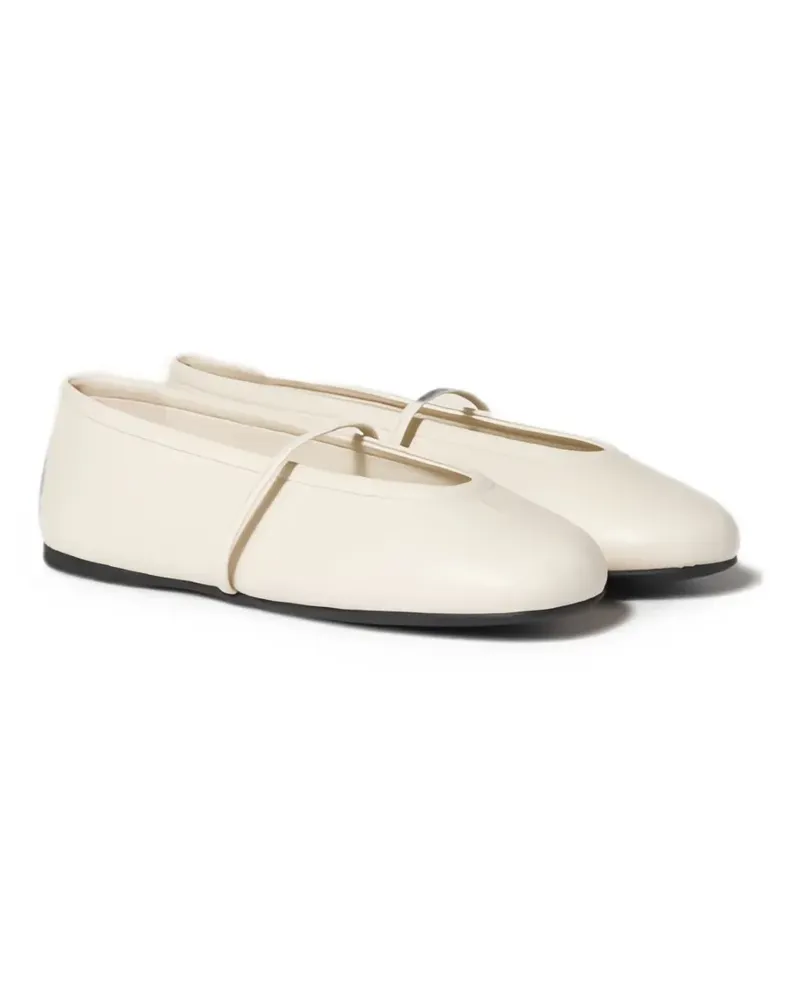 Miu Miu Ballerinas aus Leder - Nude Nude