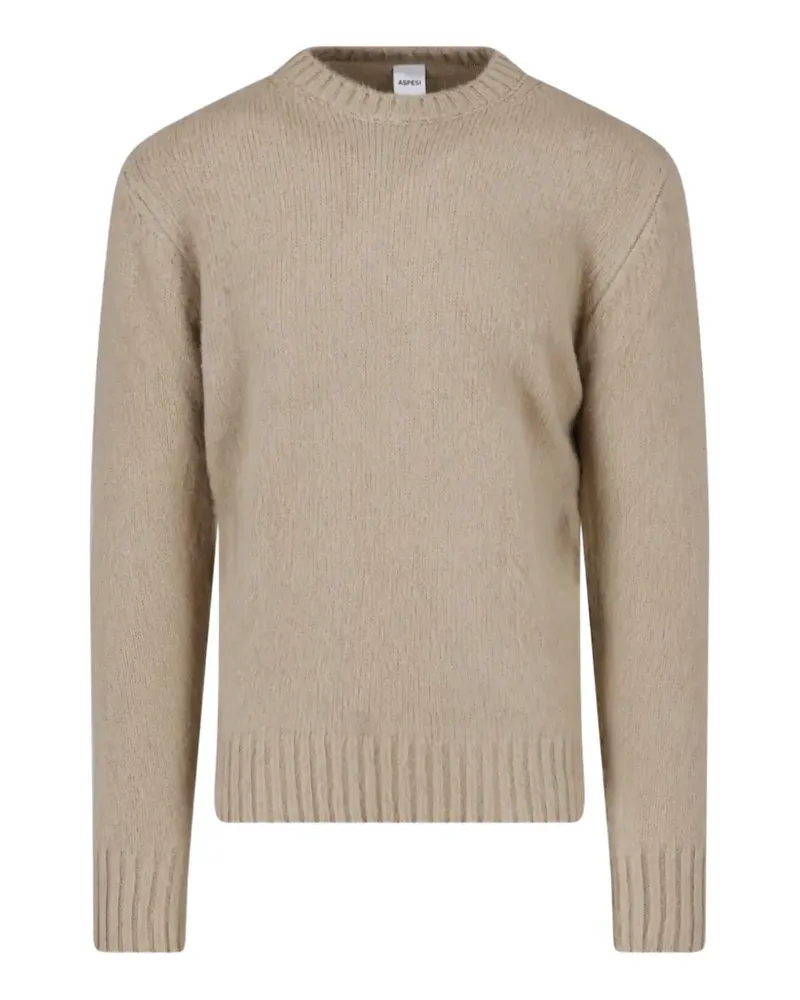 ASPESI Pullover mit rundem Ausschnitt - Nude Nude