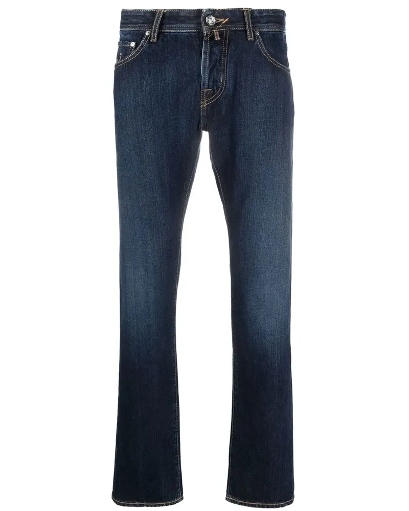 Jacob Cohën Ausgeblichene Straight-Leg-Jeans - Blau Blau