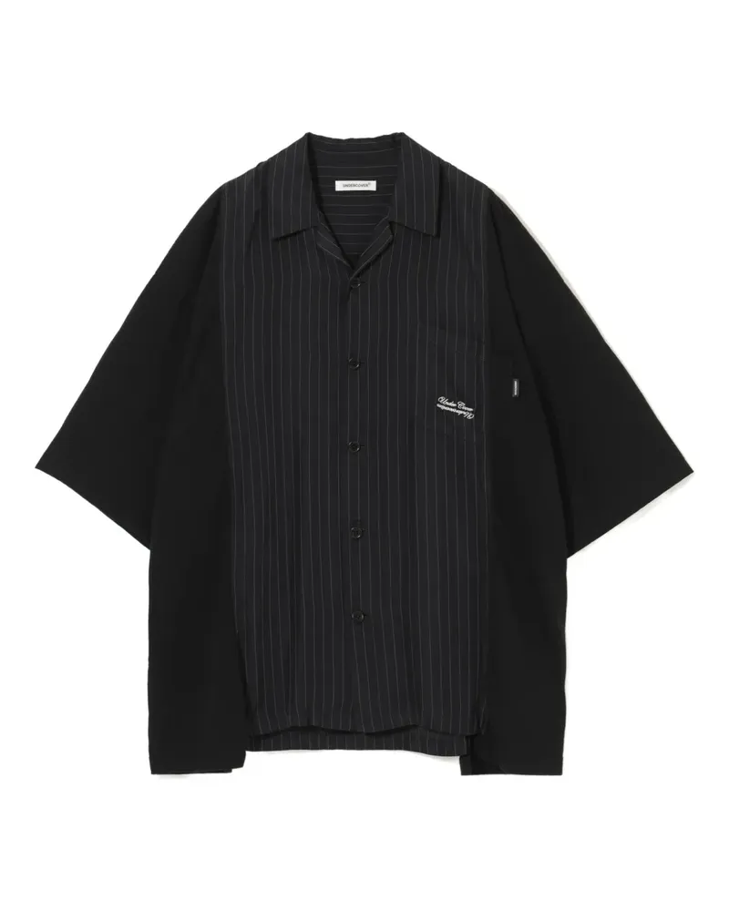 Undercover Hemd mit Nadelstreifen - Schwarz Schwarz