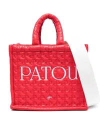 Patou Shopper mit Logo-Stickerei Rot