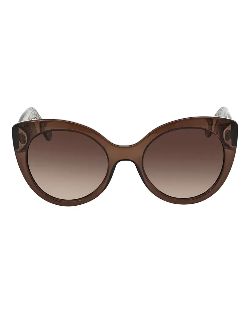 Ferragamo cat-eye full-rim sunglasses - Braun Braun