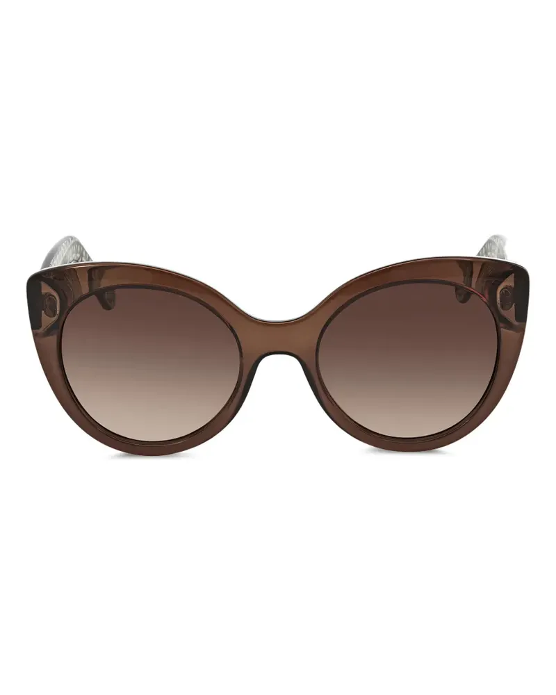 Ferragamo cat-eye full-rim sunglasses - Braun Braun