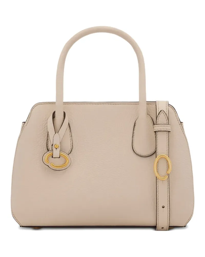 Oscar de la Renta Strukturierte Handtasche - Nude Nude
